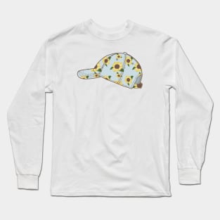 Baseball Cap with sunflowers Long Sleeve T-Shirt